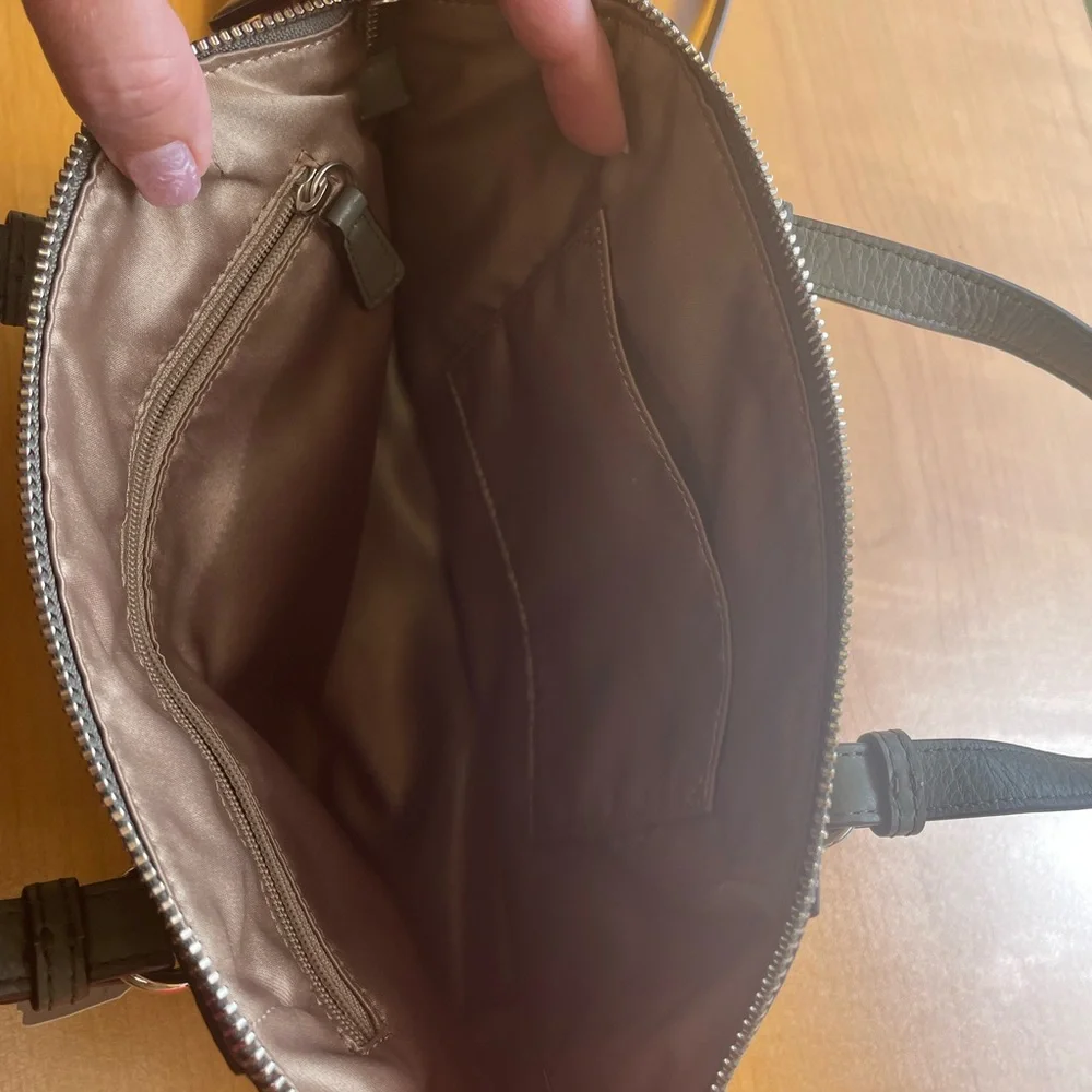 Coach Olive Pebbled Leather Mini Satchel
